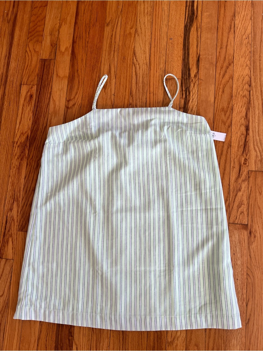 Old Navy Striped Spaghetti Strap Slip Dress in Light Green